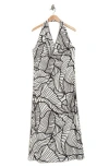 Renee C Halter Maxi Dress In Multi
