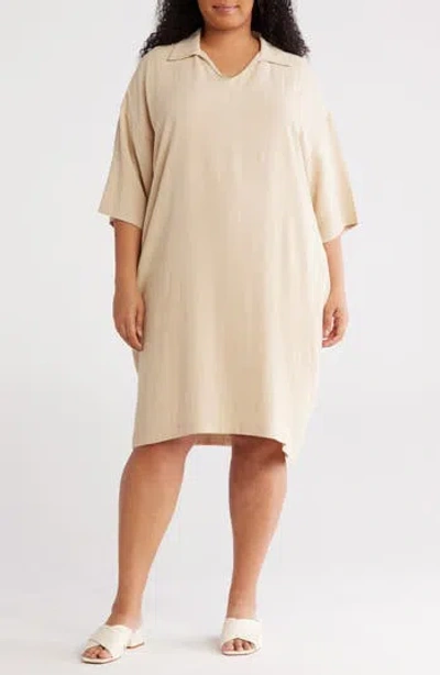 Renee C Johnny Collar Shift Dress