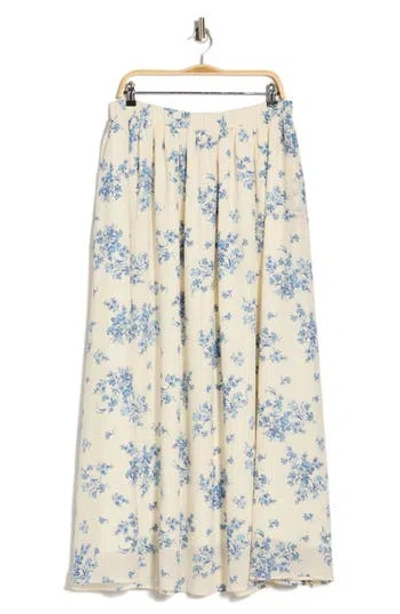 Renee C Leopard Print Flared Midi Skirt In Multi