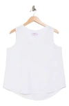 Renee C Linen V-neck Sleeveless Tank Top