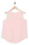 Renee C Linen V-neck Sleeveless Tank Top