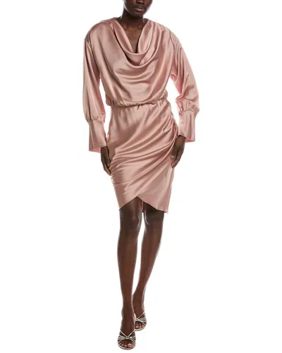 Renee C Long Sleeve Mini Dress In Pink