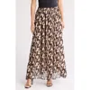 Renee C Mesh Maxi Skirt In Black