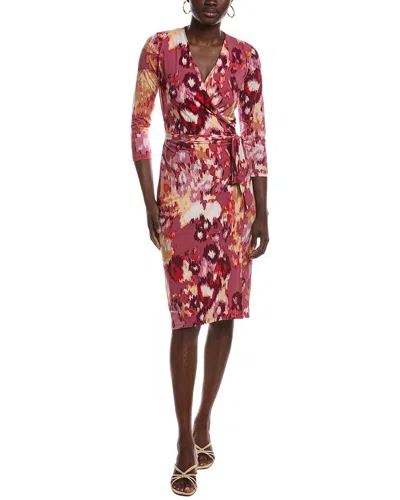 Renee C Midi Wrap Dress In Brown