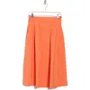 Renee C Pleated Midi Skirt In Orange