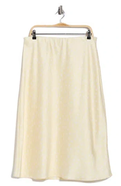 Renee C Polka Dot Print Maxi Skirt In Neutral