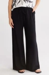 Renee C Relaxed Fit Drawstring Pants In Black