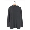 Renee C Rib Knit Sweater Cardigan In Black