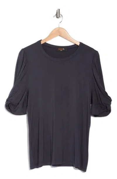 RENEE C RENEE C RUCHED SLEEVE TOP