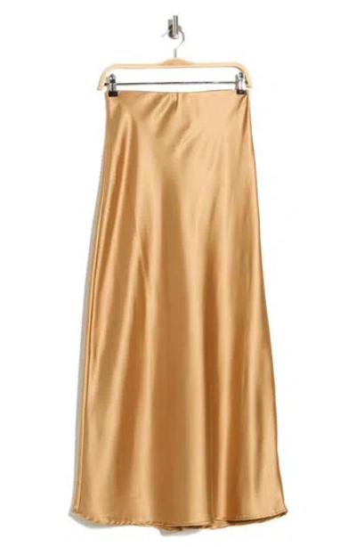 RENEE C RENEE C SATIN A-LINE SKIRT