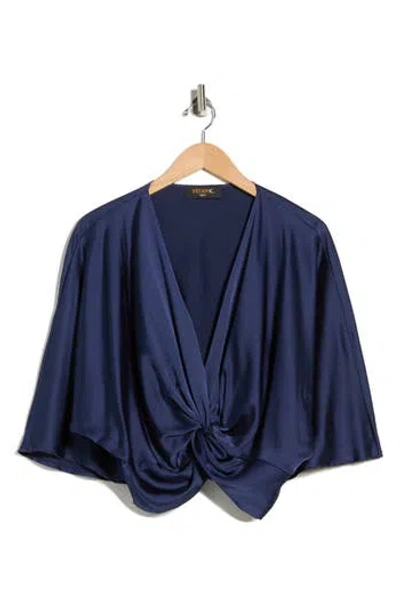 RENEE C RENEE C SATIN FRONT TWIST TOP