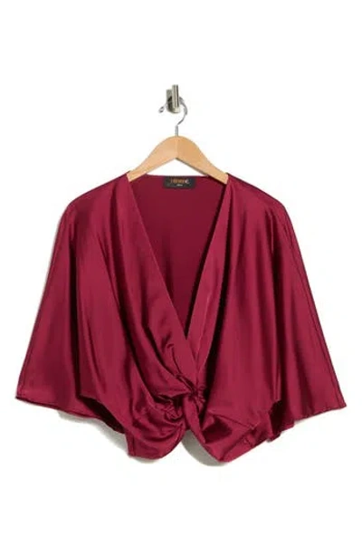 RENEE C RENEE C SATIN FRONT TWIST TOP