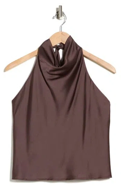 RENEE C RENEE C SATIN HALTER TOP