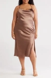 Renee C Satin Slipdress