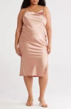 Renee C Satin Slipdress