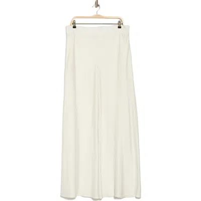 Renee C Satin Wide Leg Pants In Neutral