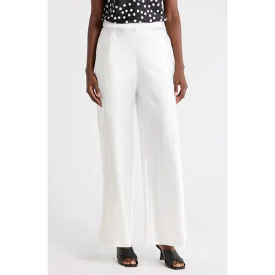 Renee C Satin Wide Leg Pants In Multi