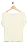 Renee C Scoop Neck Knit Top In Neutral