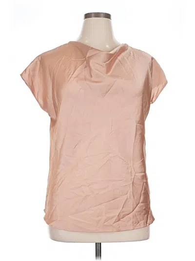 Pre-owned Renee C Short Sleeve Blouse In Pink
