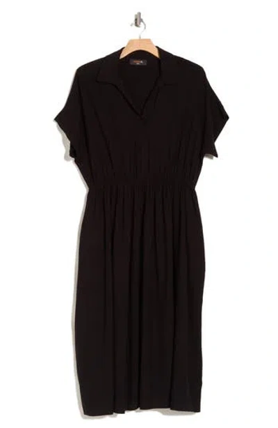 Renee C Short Sleeve Dress In Black
