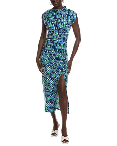 Renee C Short Sleeve Midi Dress In Multi