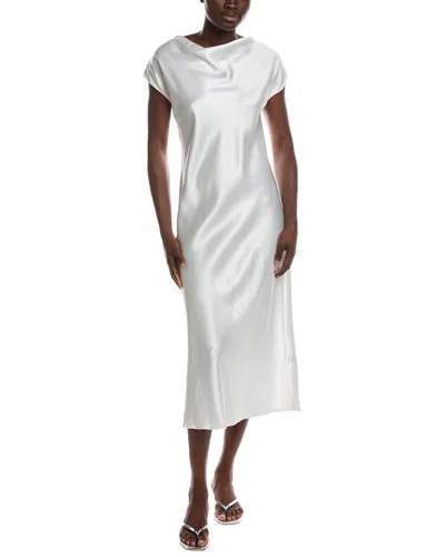 Renee C Short Sleeve Midi Dress In White