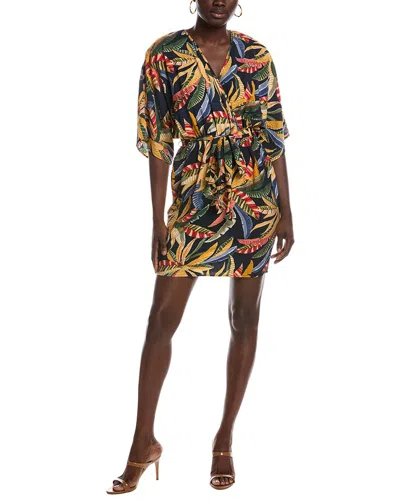 Renee C Short Sleeve Mini Dress In Navy