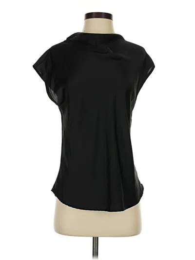 Pre-owned Renee C Short Sleeve Top Black Cowl Neck Tops
