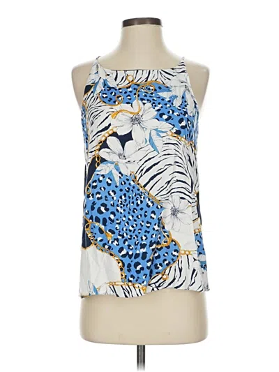 Pre-owned Renee C Sleeveless Blouse In Blue