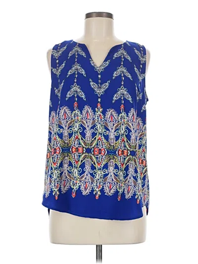 Pre-owned Renee C Sleeveless Blouse In Blue