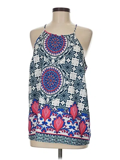 Pre-owned Renee C Sleeveless Blouse In Blue