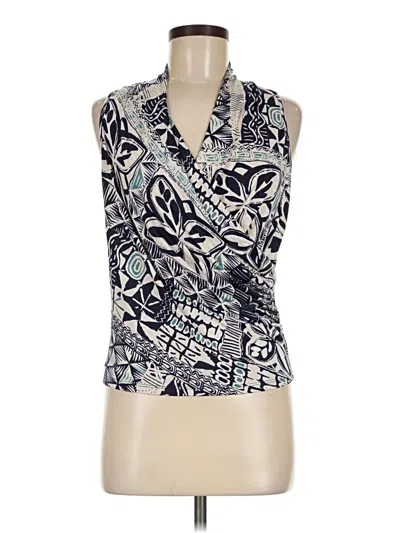Pre-owned Renee C Sleeveless Blouse In Blue