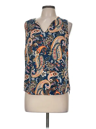 Pre-owned Renee C Sleeveless Blouse In Blue
