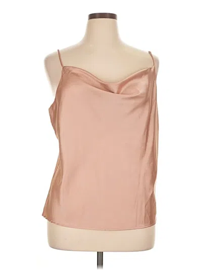 Pre-owned Renee C Sleeveless Blouse In Brown