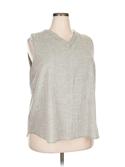 Pre-owned Renee C Sleeveless Blouse In Gray