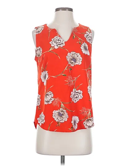 Pre-owned Renee C Sleeveless Blouse In Orange