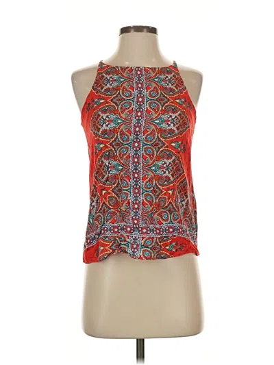 Pre-owned Renee C Sleeveless Blouse In Red