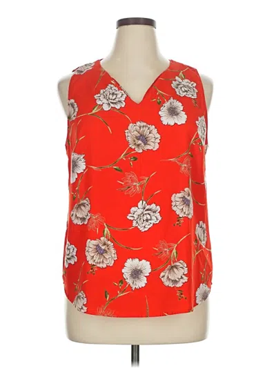 Pre-owned Renee C Sleeveless Blouse In Red