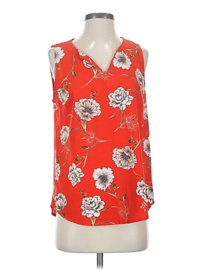 Pre-owned Renee C Sleeveless Blouse In Red
