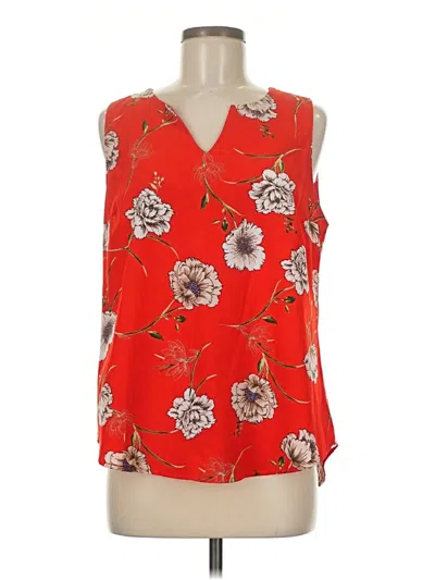 Pre-owned Renee C Sleeveless Blouse In Red