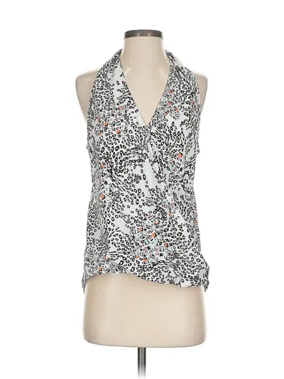 Pre-owned Renee C Sleeveless Blouse In Silver