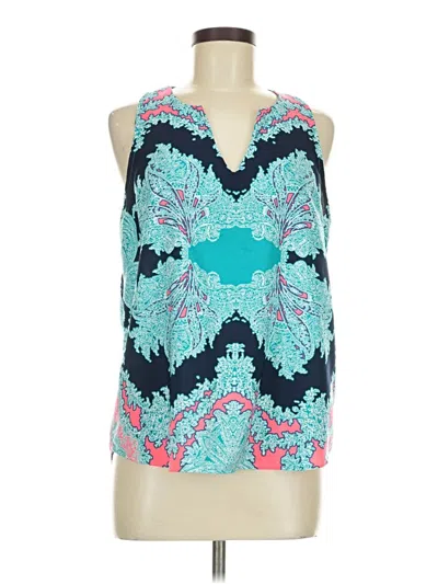Pre-owned Renee C Sleeveless Blouse In Teal