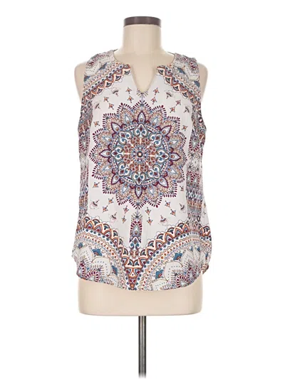 Pre-owned Renee C Sleeveless Blouse In White