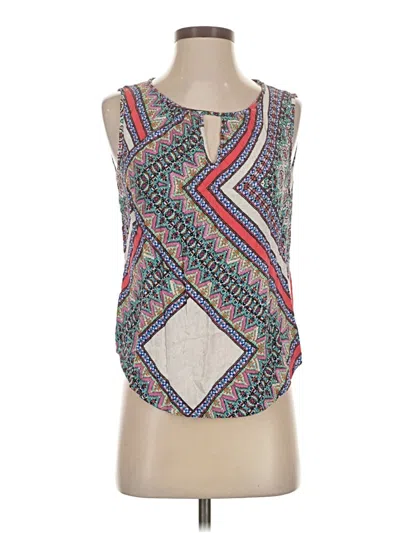 Pre-owned Renee C Sleeveless Blouse In White