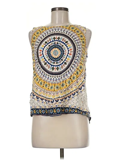 Pre-owned Renee C Sleeveless Blouse In Yellow