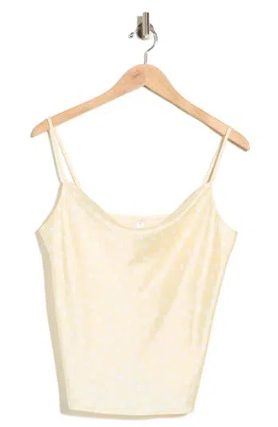 Renee C Sleeveless Cowl Neck Tank In Yellow
