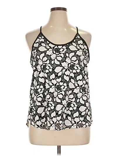 Pre-owned Renee C Sleeveless Top Black Halter Neckline Tops
