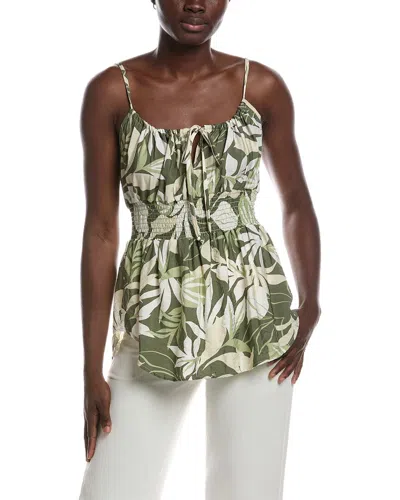 Renee C Sleeveless Top In Green