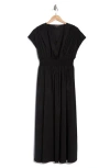 Renee C Smocked Waist Dress In Black