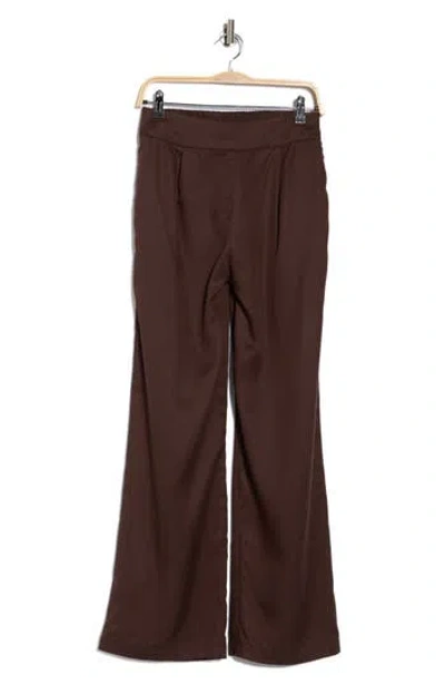 Renee C Straight Leg Pants In Brown